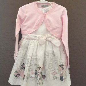 Mayoral Girls Dress with bolero Cardigan